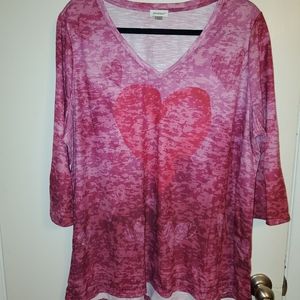 Avenue Hearts Hi/low tunic